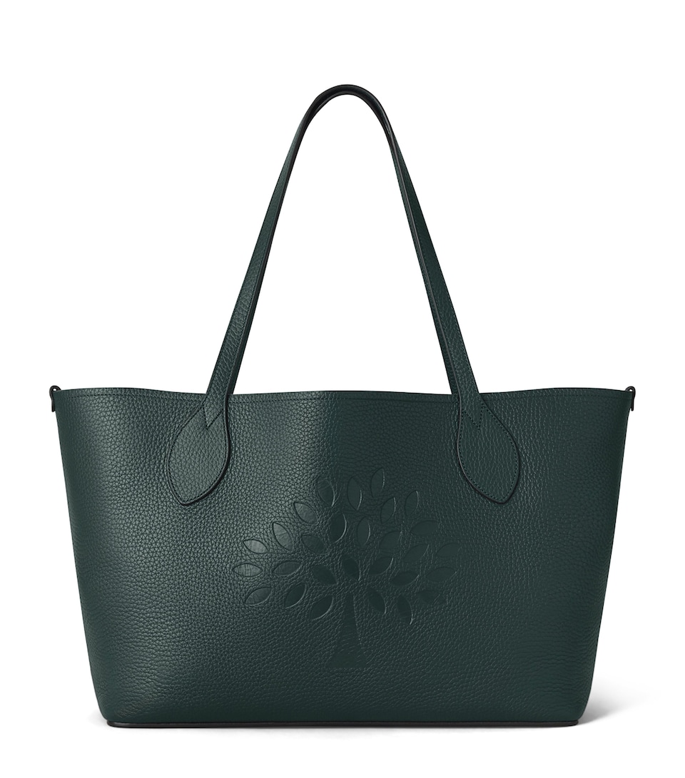 Mulberry Leather Tree Tote Bag Mulberry Green
