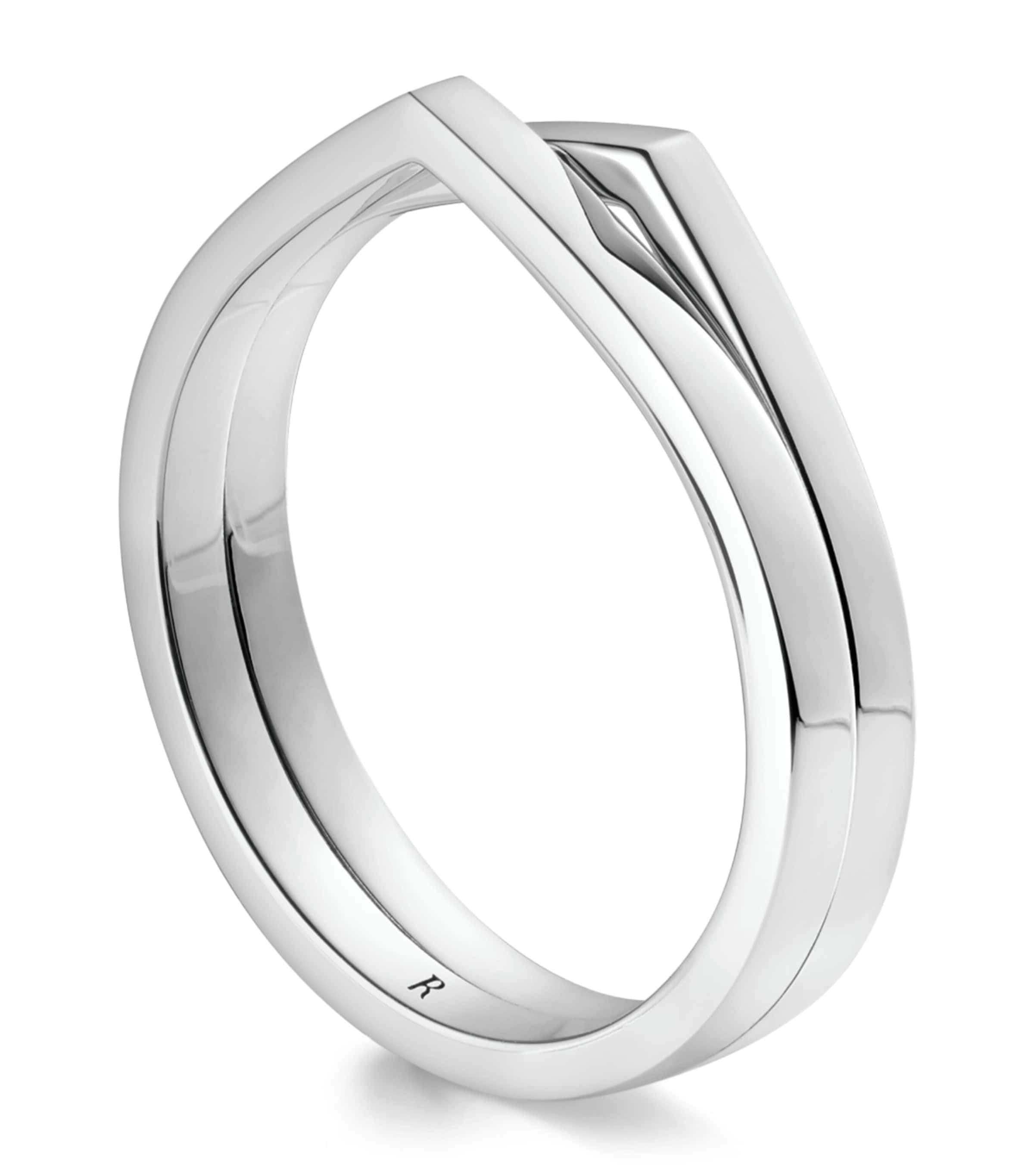 Repossi White Gold Antifer 2-Band Ring White Gold