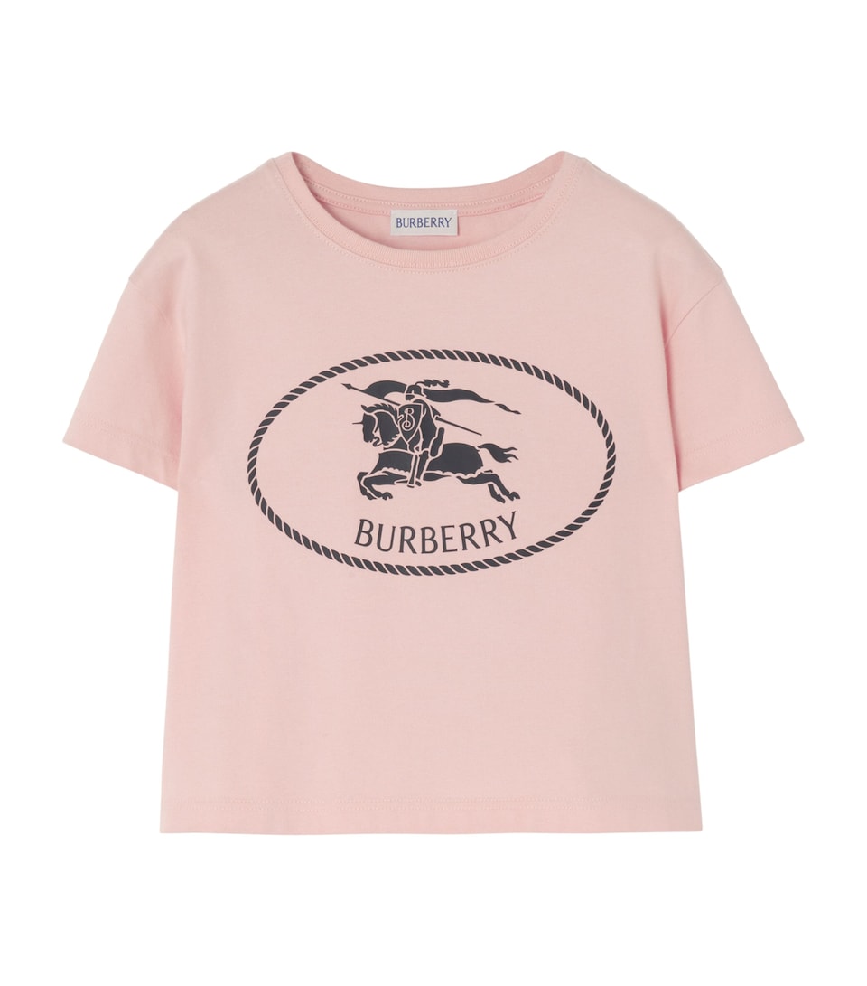 Burberry Kids Cotton EKD Stamp T-Shirt (14 Years) Bouquet