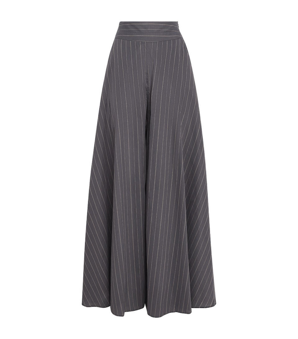 Stretch-Cotton Stripe Lumen Trousers