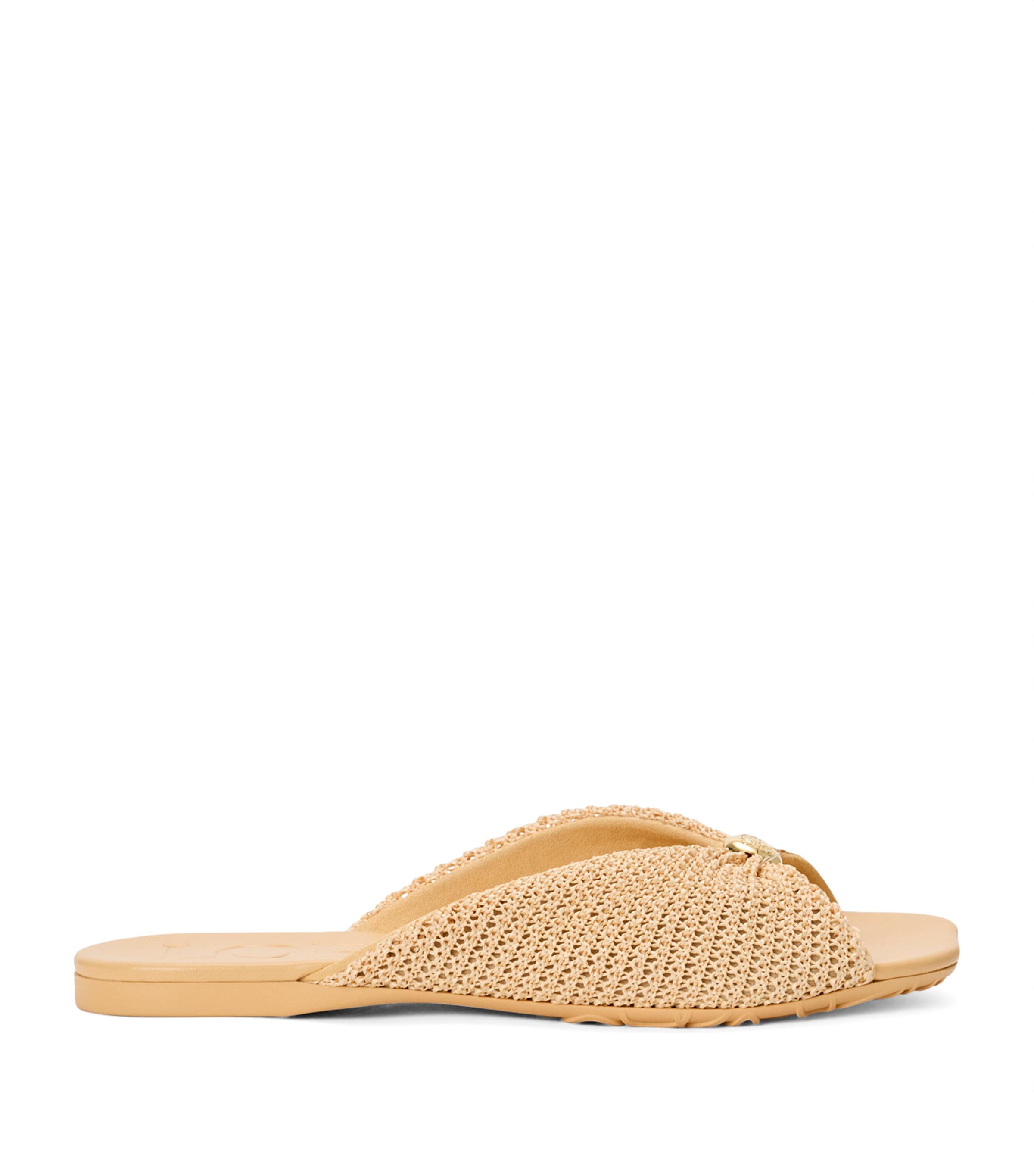 LOEWE x Paula's Ibiza Woven Pebble Slides Natural