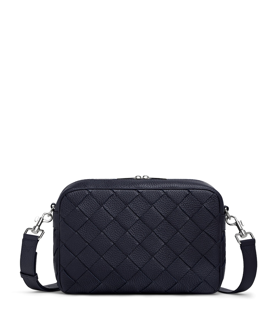 Leather Intrecciato Camera Bag