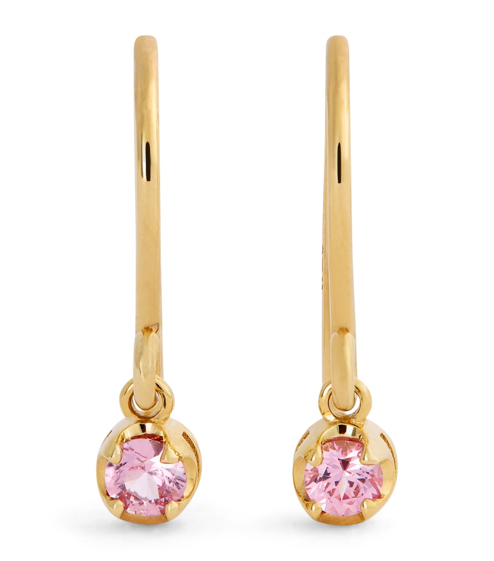 Yellow Gold and Sapphire Edith Drop Earrings