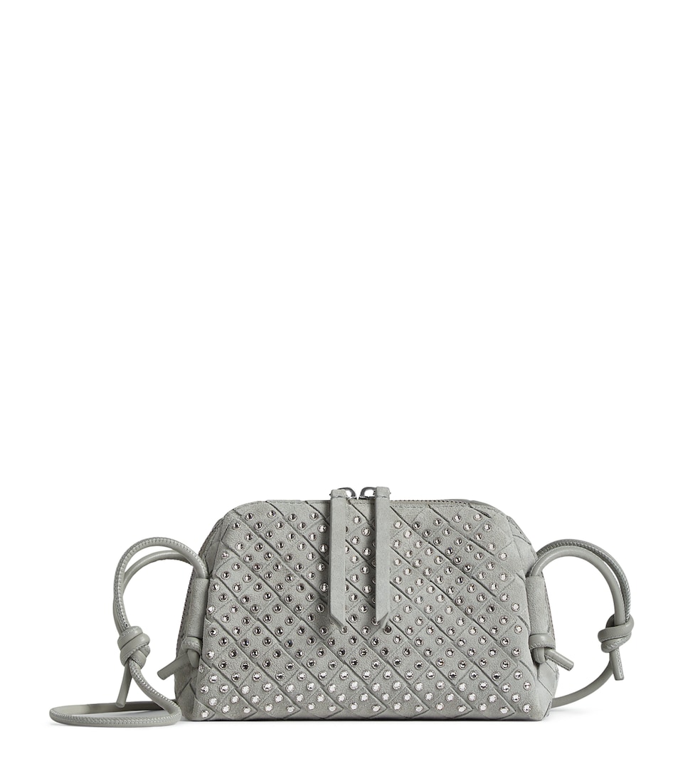 Suede Embellished Concert Pouch