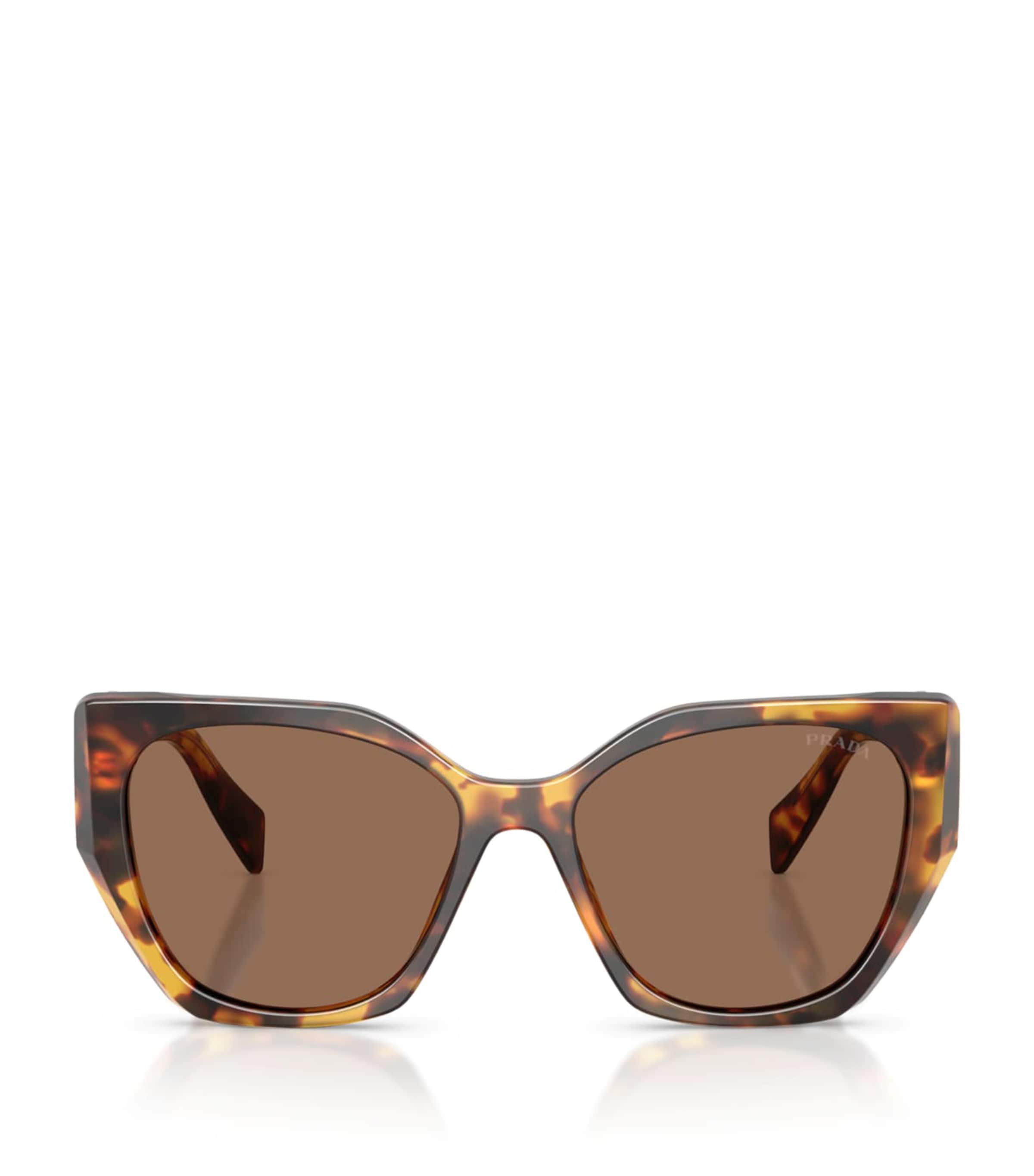 Prada Tortoiseshell Pillow Sunglasses Brown