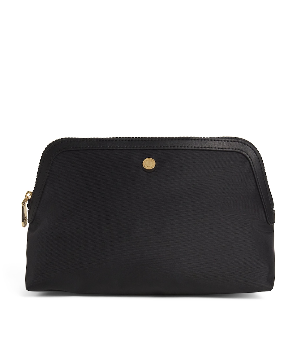 Harrods Large Nylon Wash Bag Black