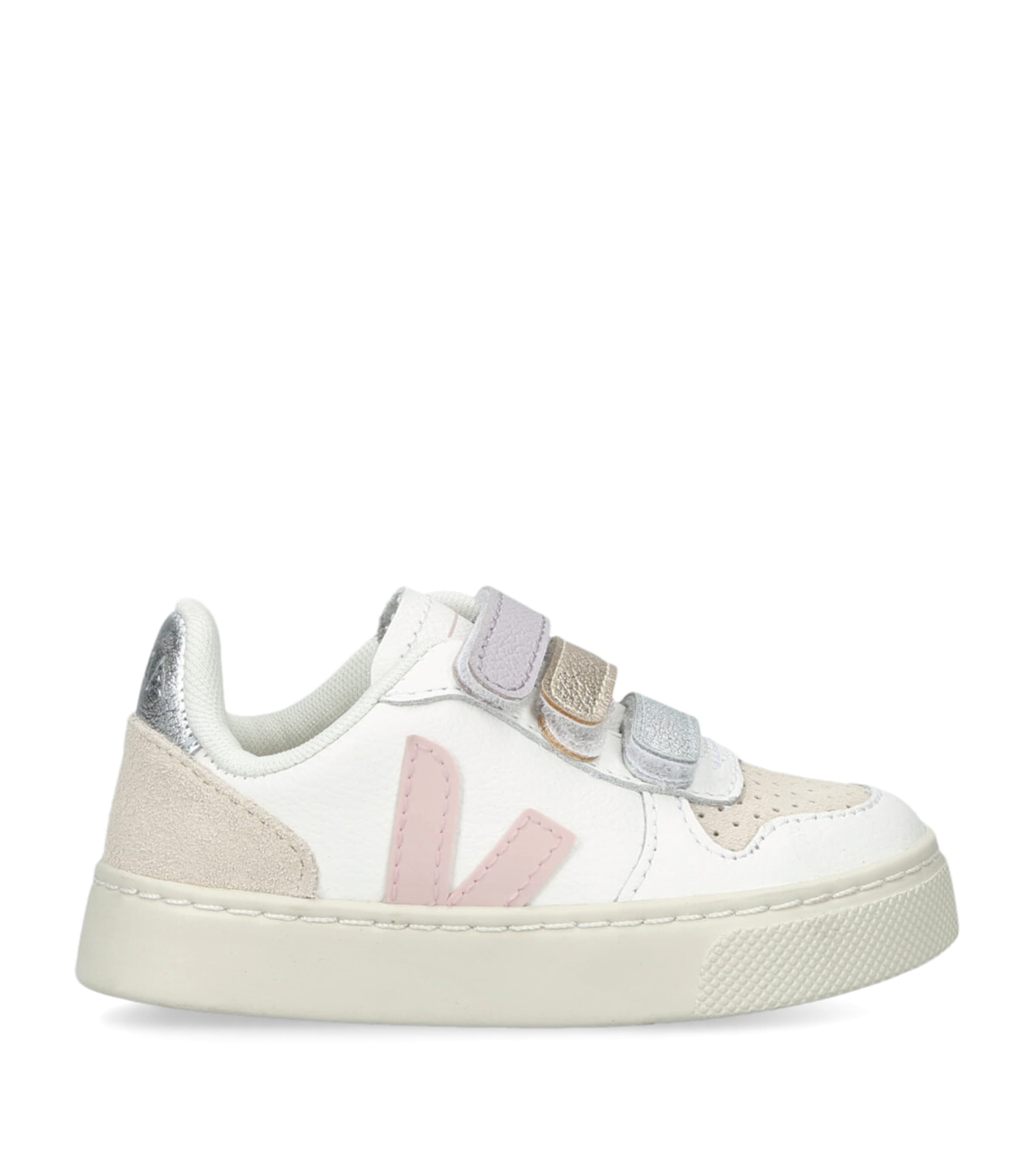 Veja Leather-Suede V-10 Sneakers White/comb