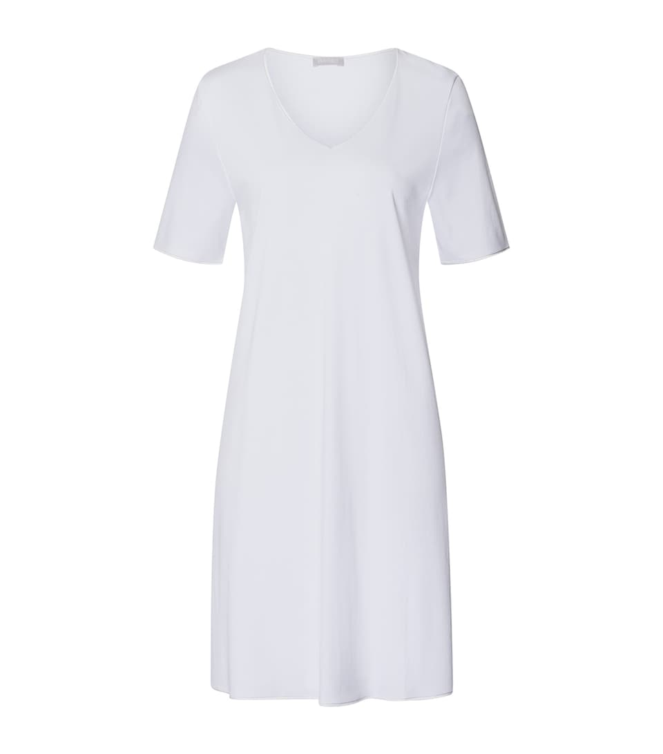 Short-Sleeve Cotton Silk Nightdress