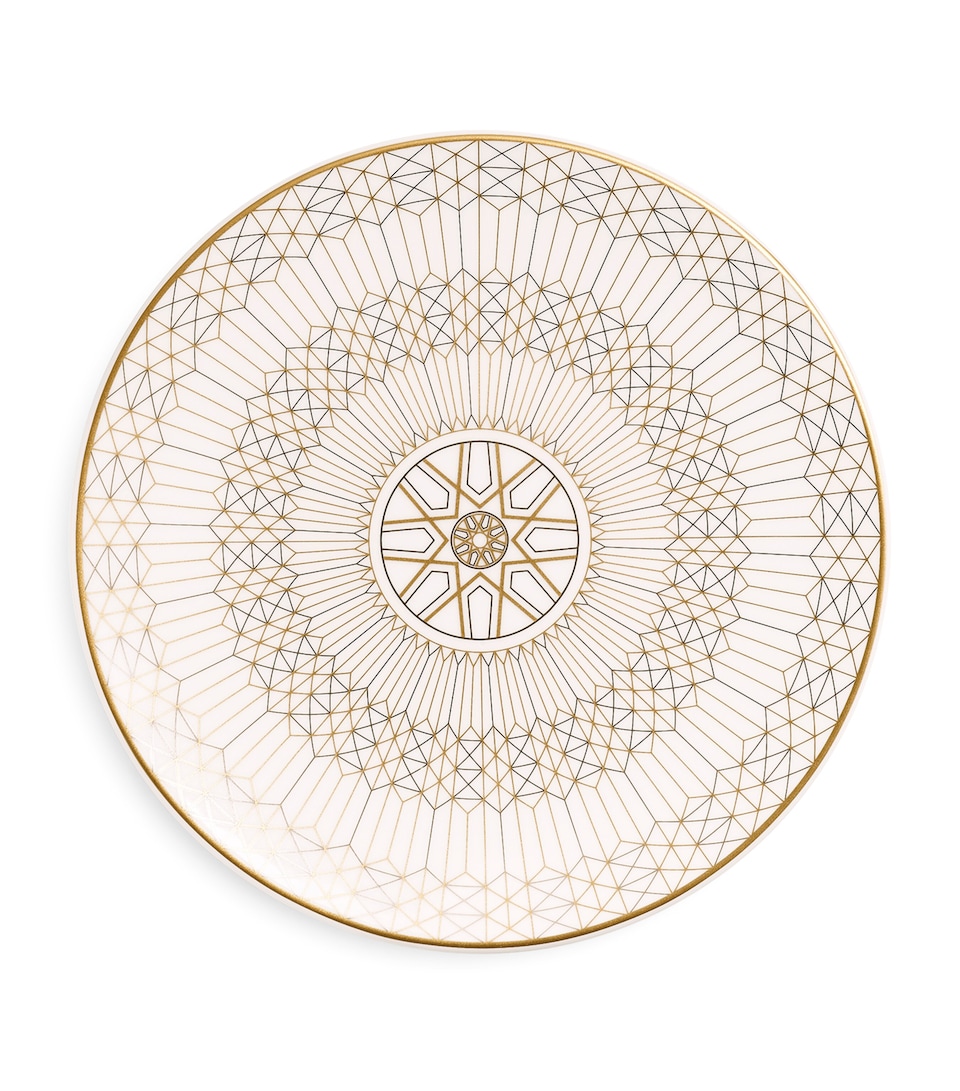 Baccarat Arcadia Gold Bread Plate (16cm) Clear