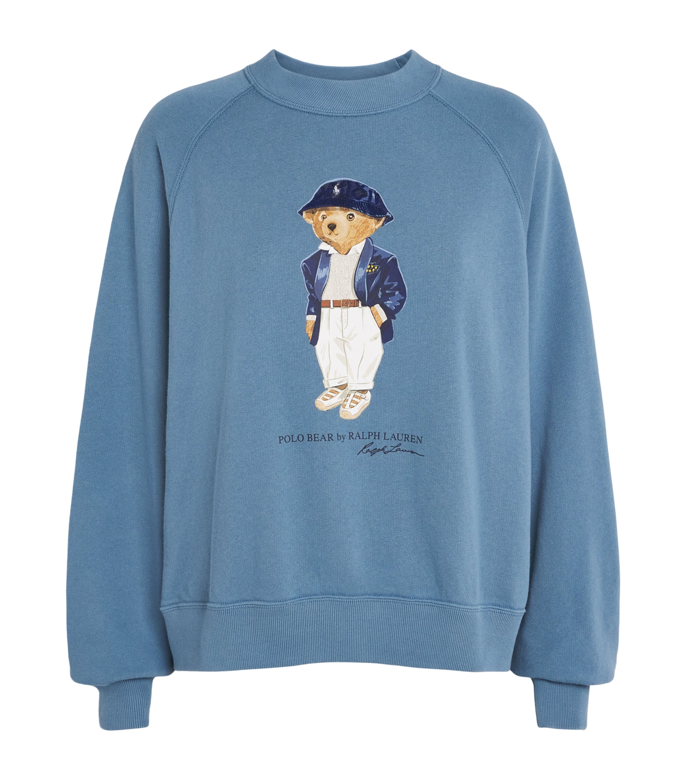 Polo Ralph Lauren Womens Polo Bear Sweatshirt Camp Blue