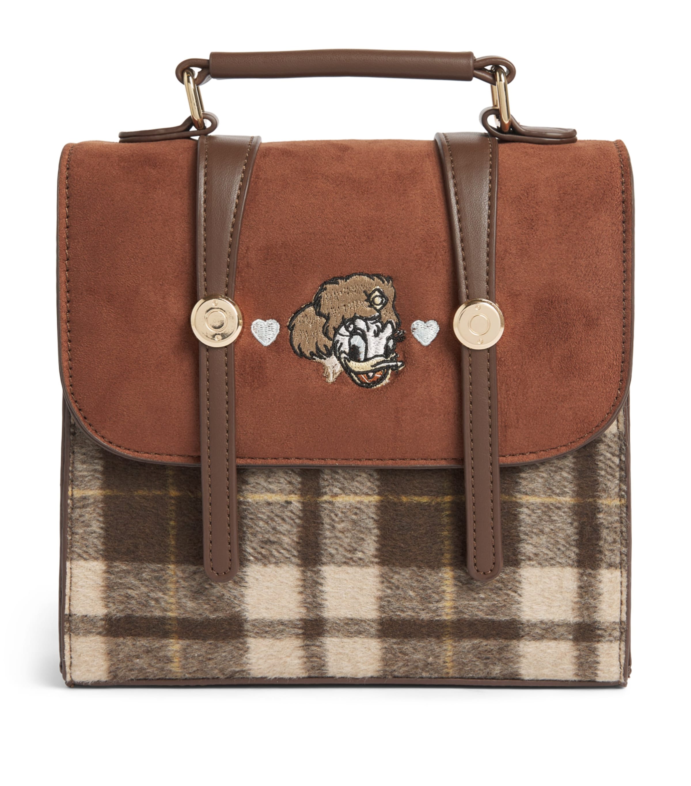 Monnalisa Daisy Duck Shoulder Bag Marronescuro