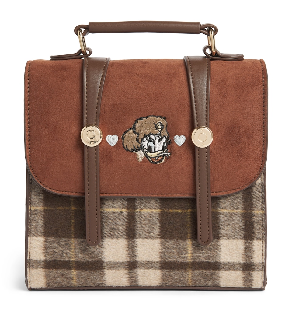 Monnalisa Daisy Duck Shoulder Bag Marronescuro