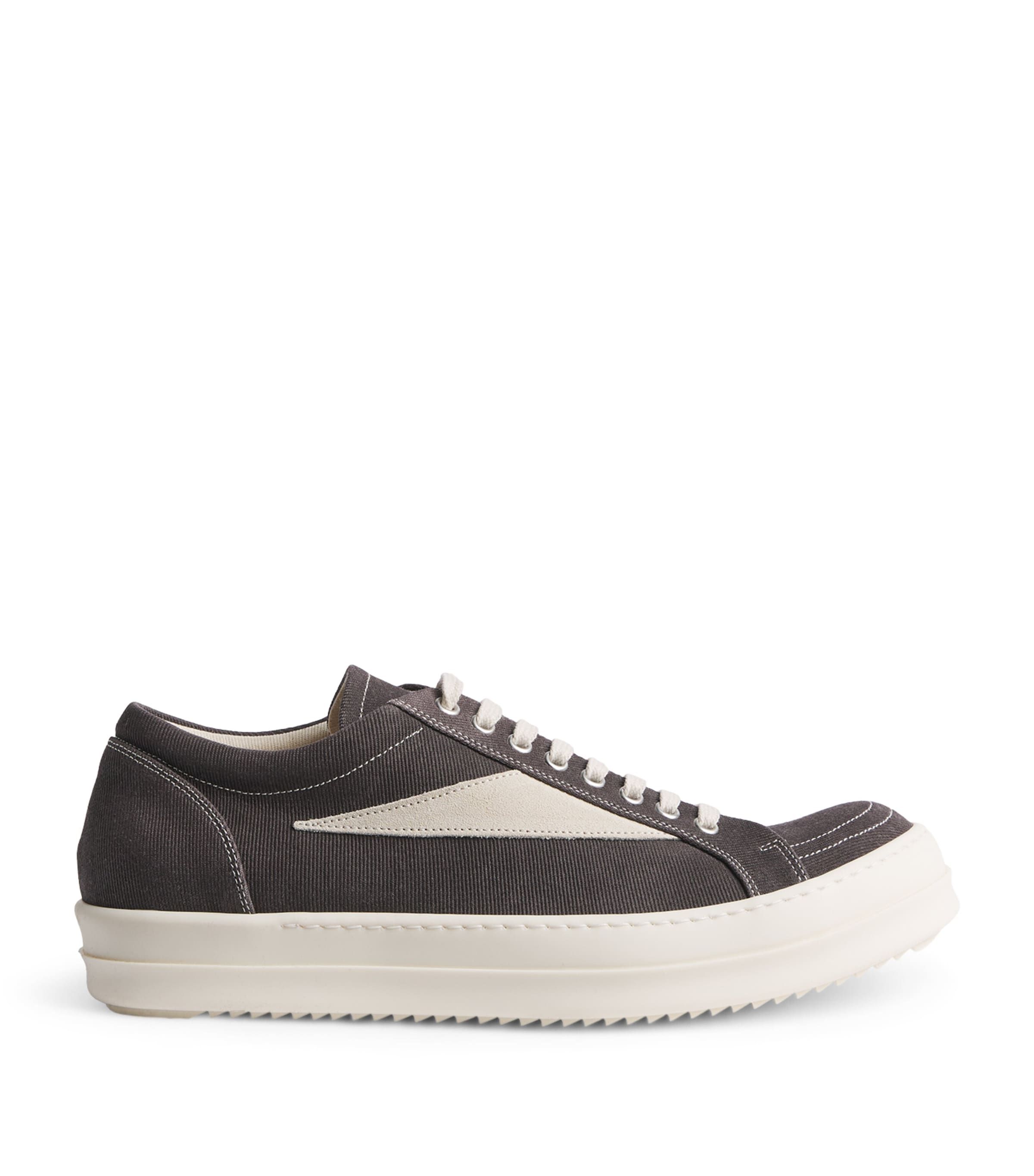 Rick Owens Canvas Vintage Sneakers Grp/mlk/mlk