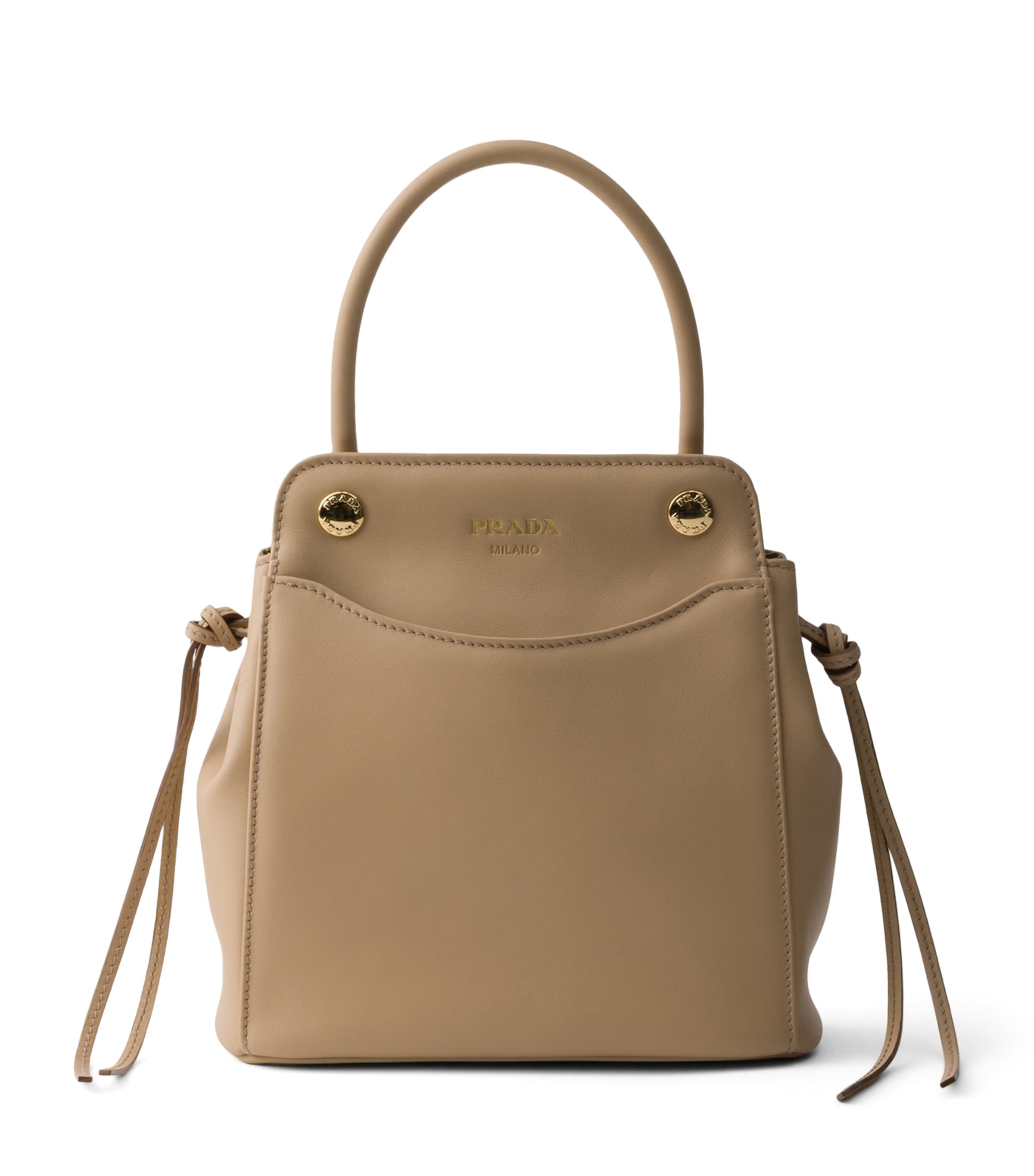 Prada Mini Carry Top-Handle Bag Neutral