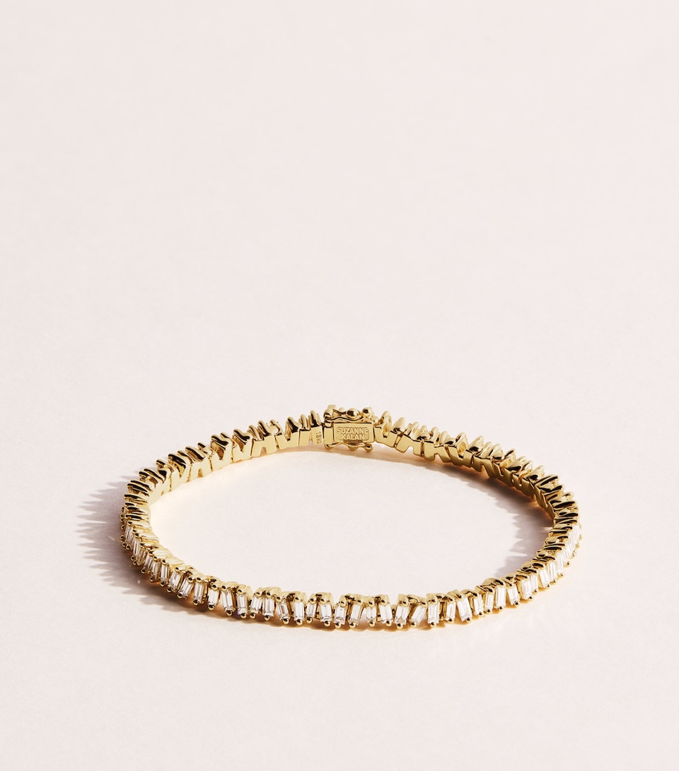 Suzanne Kalan Yellow Gold and Diamond Classic Tennis Bracelet Yg/wd