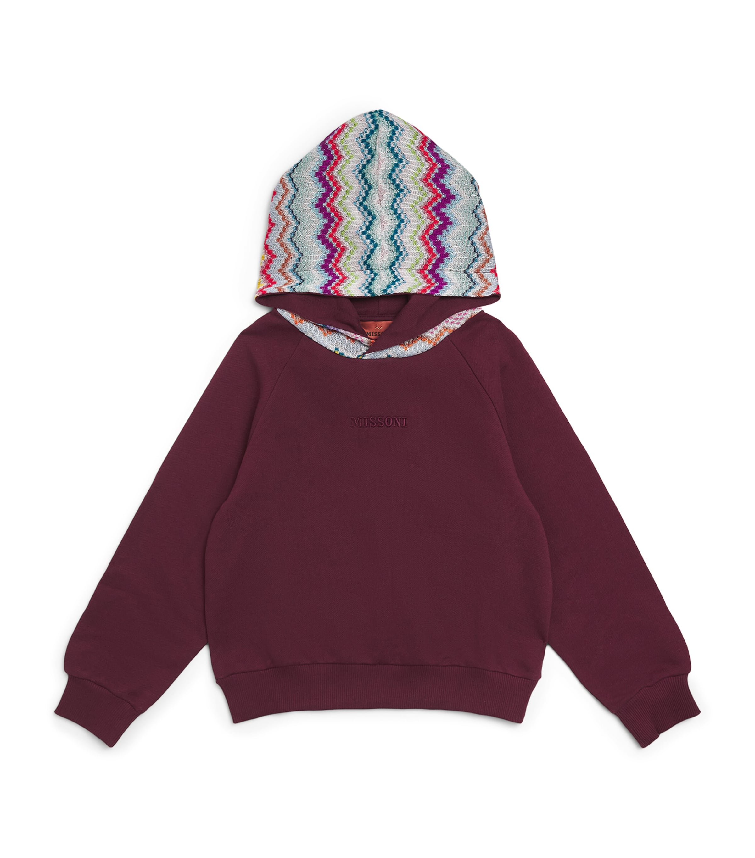 Missoni Kids Zigzag Hoodie (4-14 Years) Plum