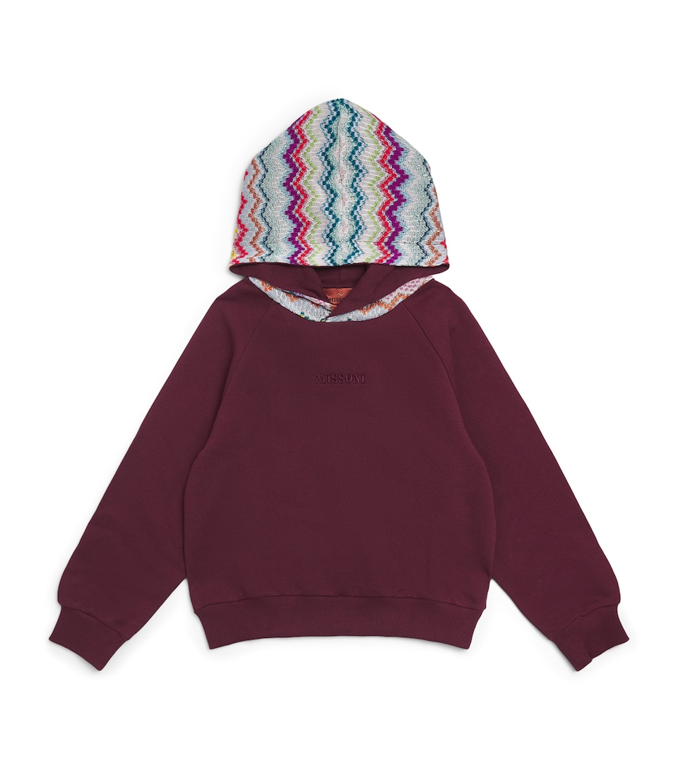 Missoni Kids Zigzag Hoodie (4-14 Years) Plum