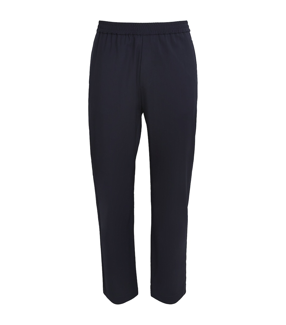 Virgin Wool Drawstring Trousers