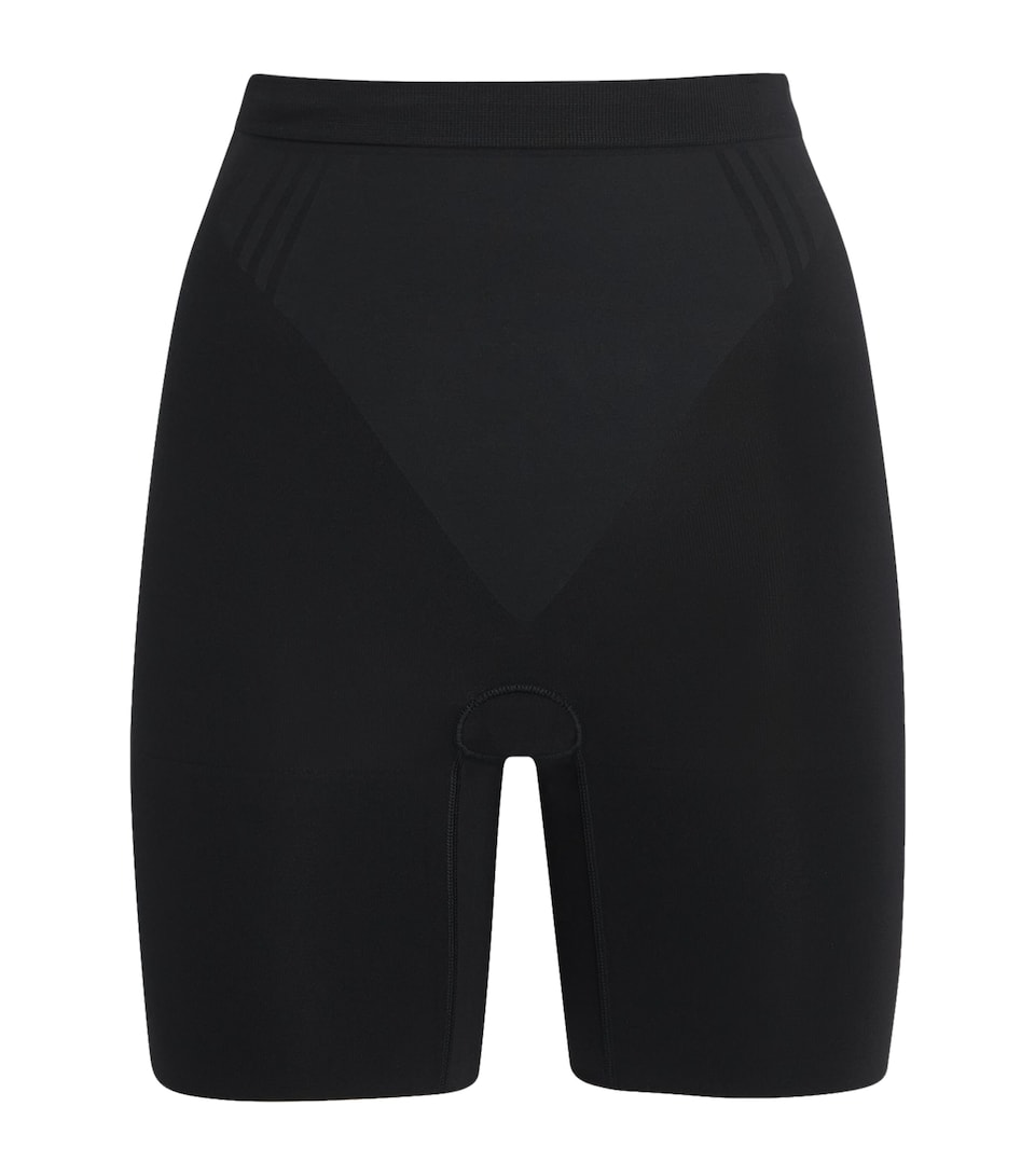 SPANX Womens SPANXsculpt GoFigure Mid-Thigh Shorts Very Black
