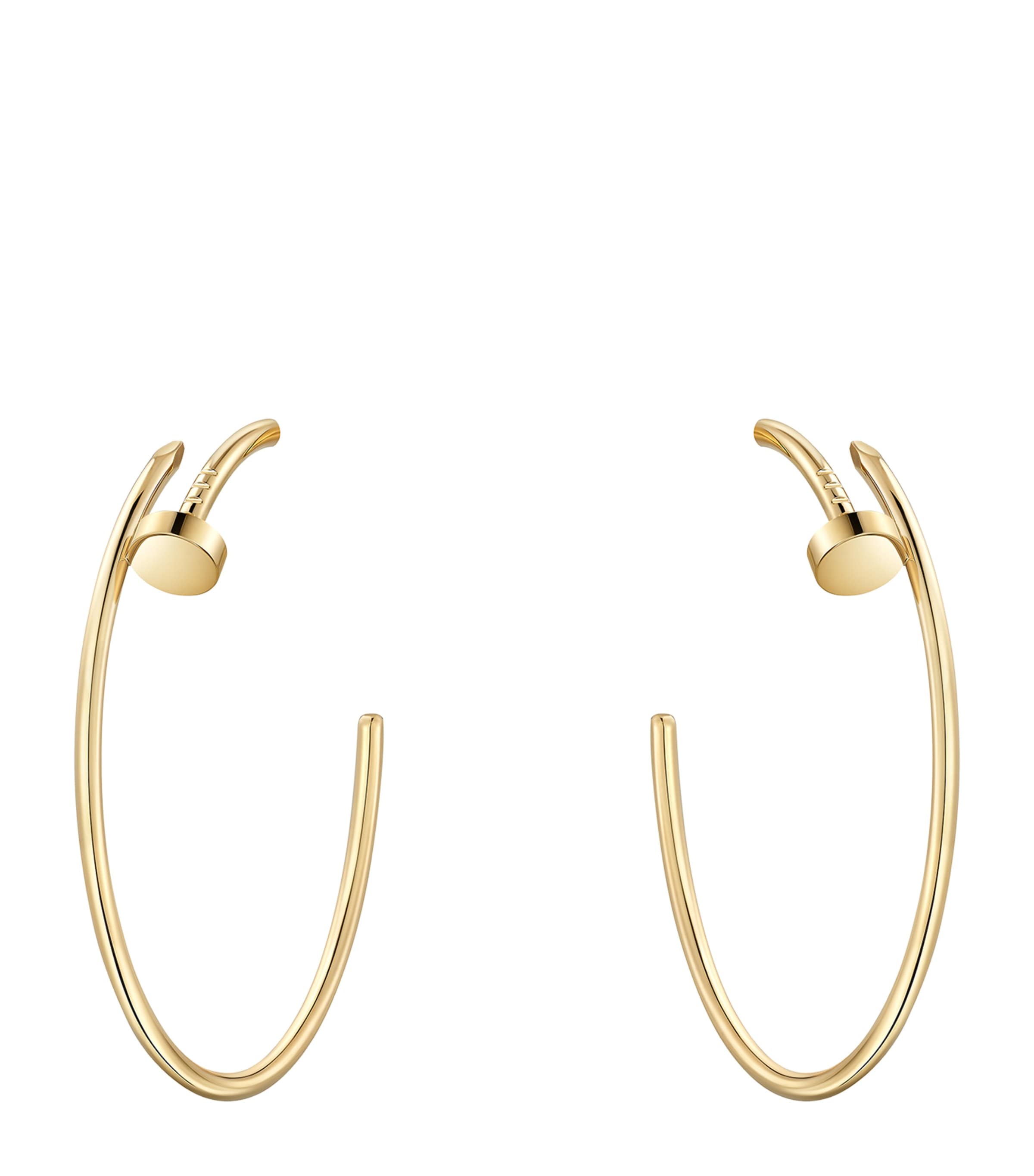 Yellow Gold Juste un Clou Hoop Earrings