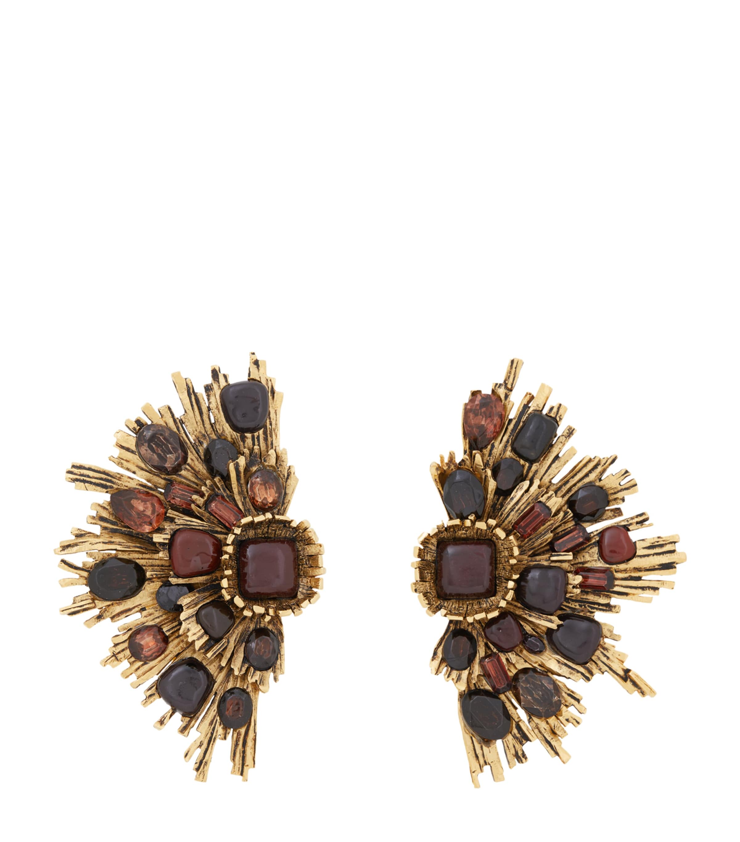 Saint Laurent Sunrise Clip-On Earrings