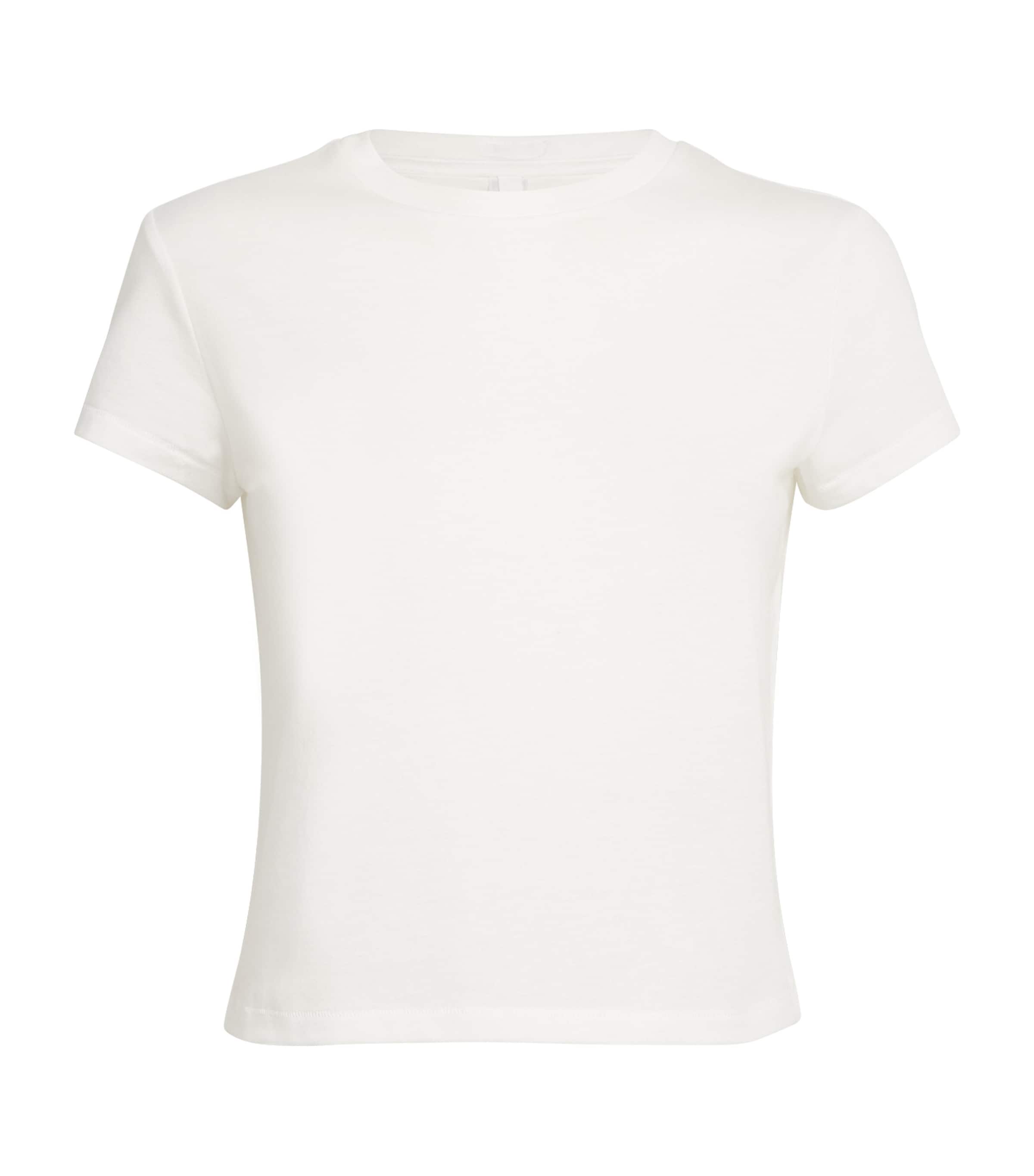 Cotton-Blend Shrunken T-Shirt