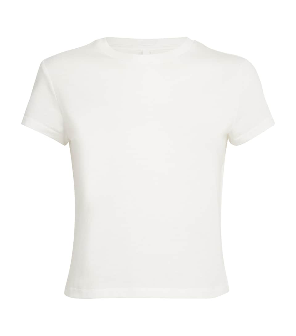 Cotton-Blend Shrunken T-Shirt