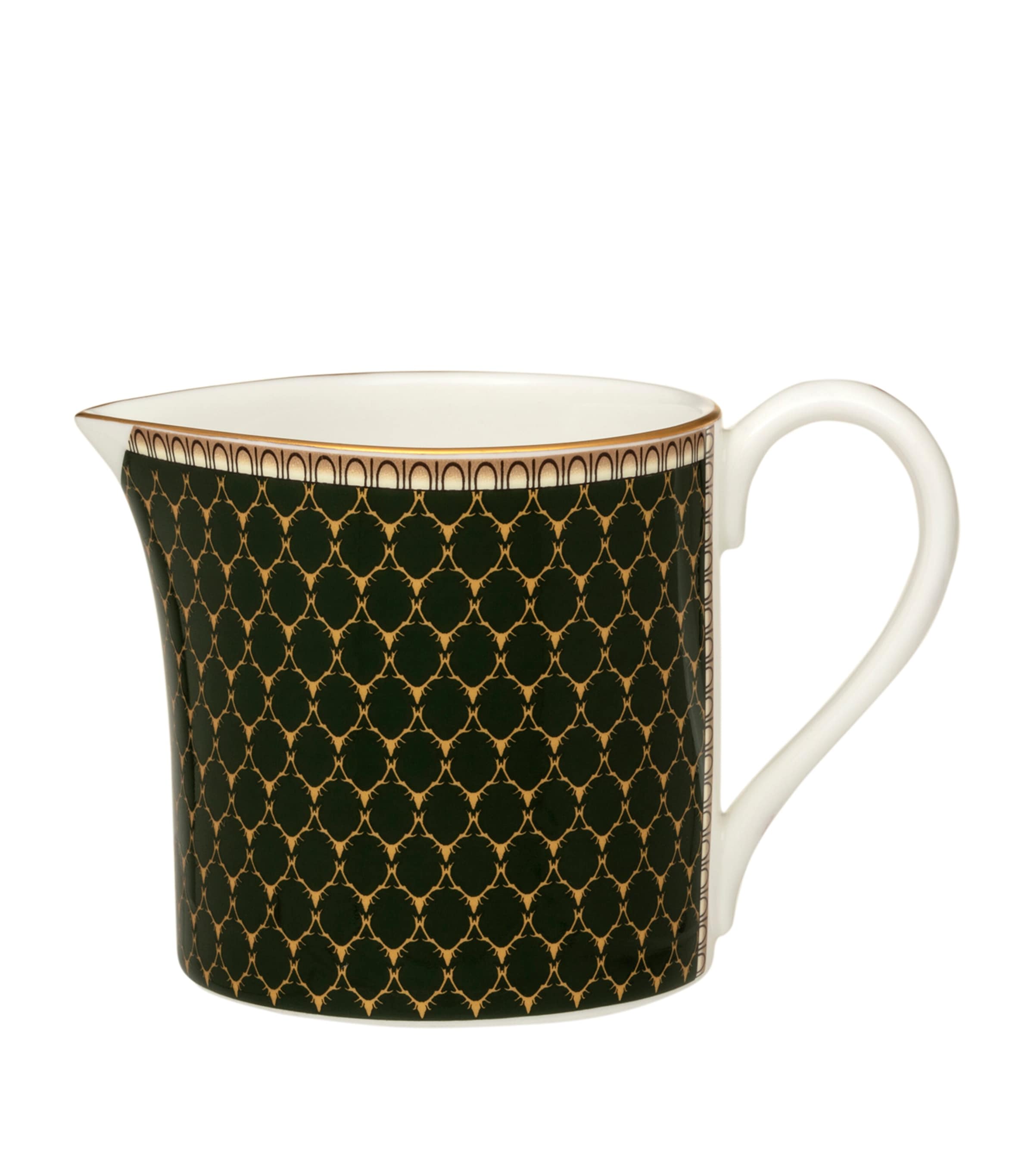 Halcyon Days Antler Trellis Creamer Jug Green