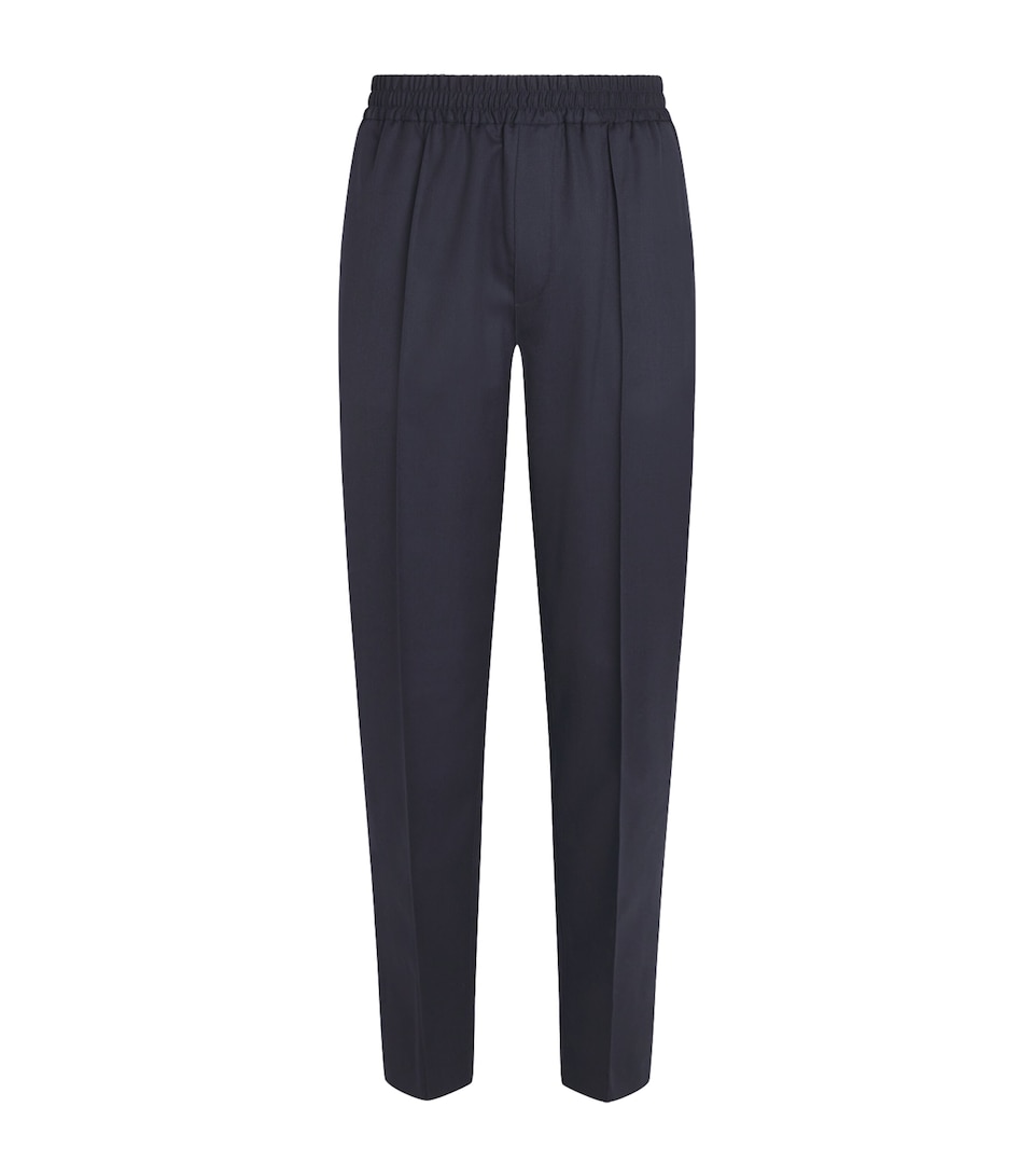 Wool Tapered Trousers