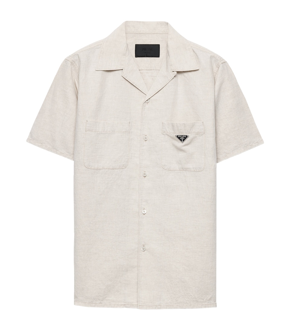 Cotton-Linen Chambray Shirt