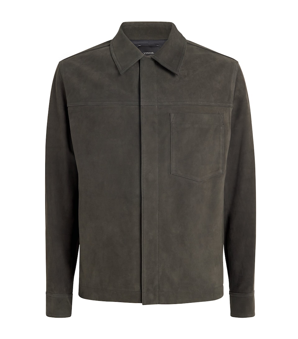 Nubuck Leather Trucker Jacket