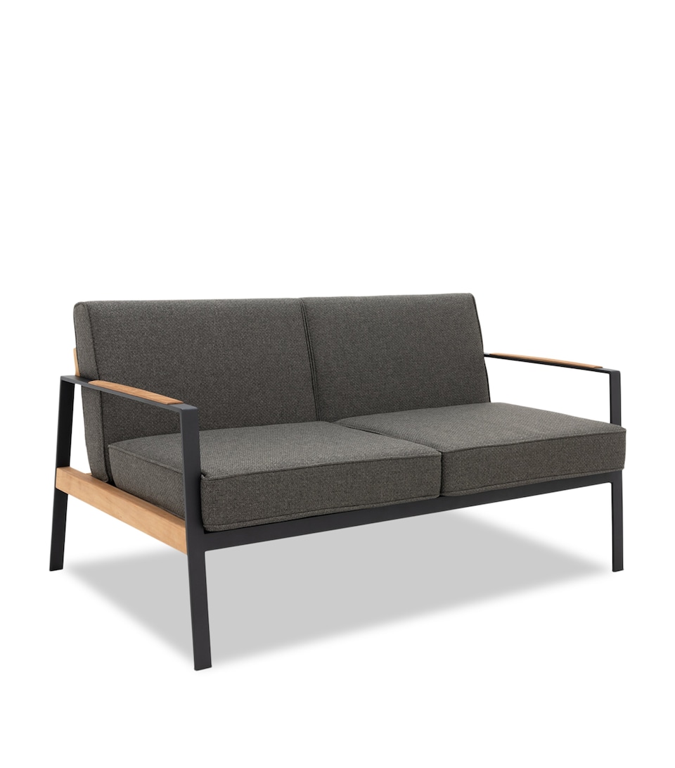 Indian Ocean California 2-Seater Outdoor Sofa Charcoal