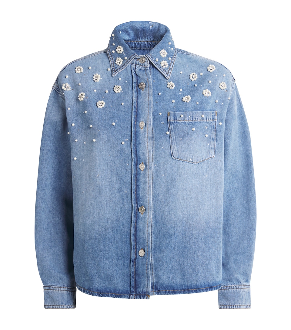 Beaded Denim Shirt