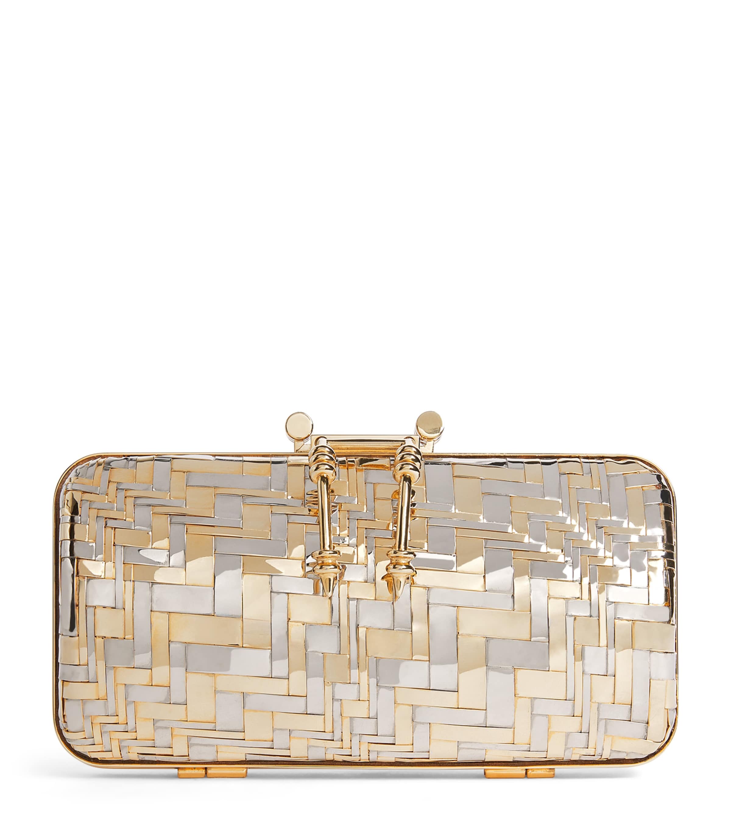 OKHTEIN Soirée Clutch Bag Gold/palladium