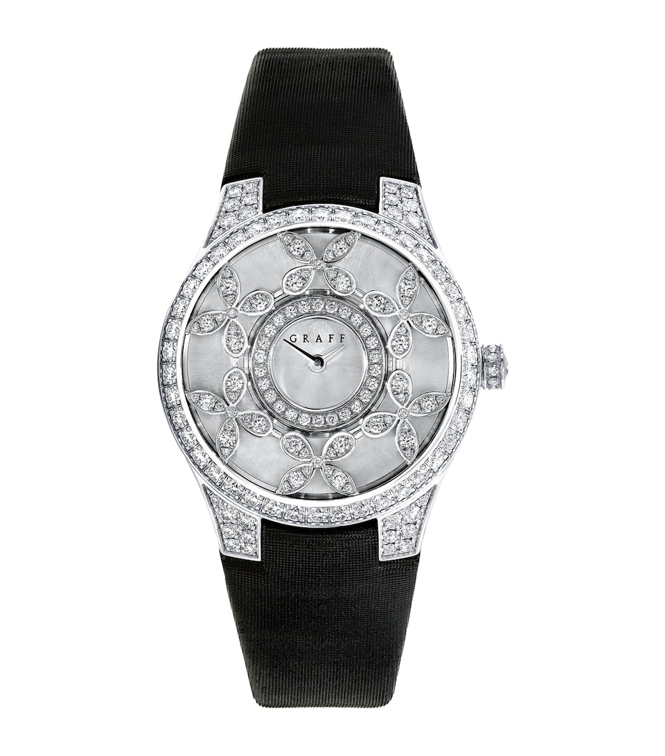 Platinum and Diamond Classic Butterfly Watch 28mm