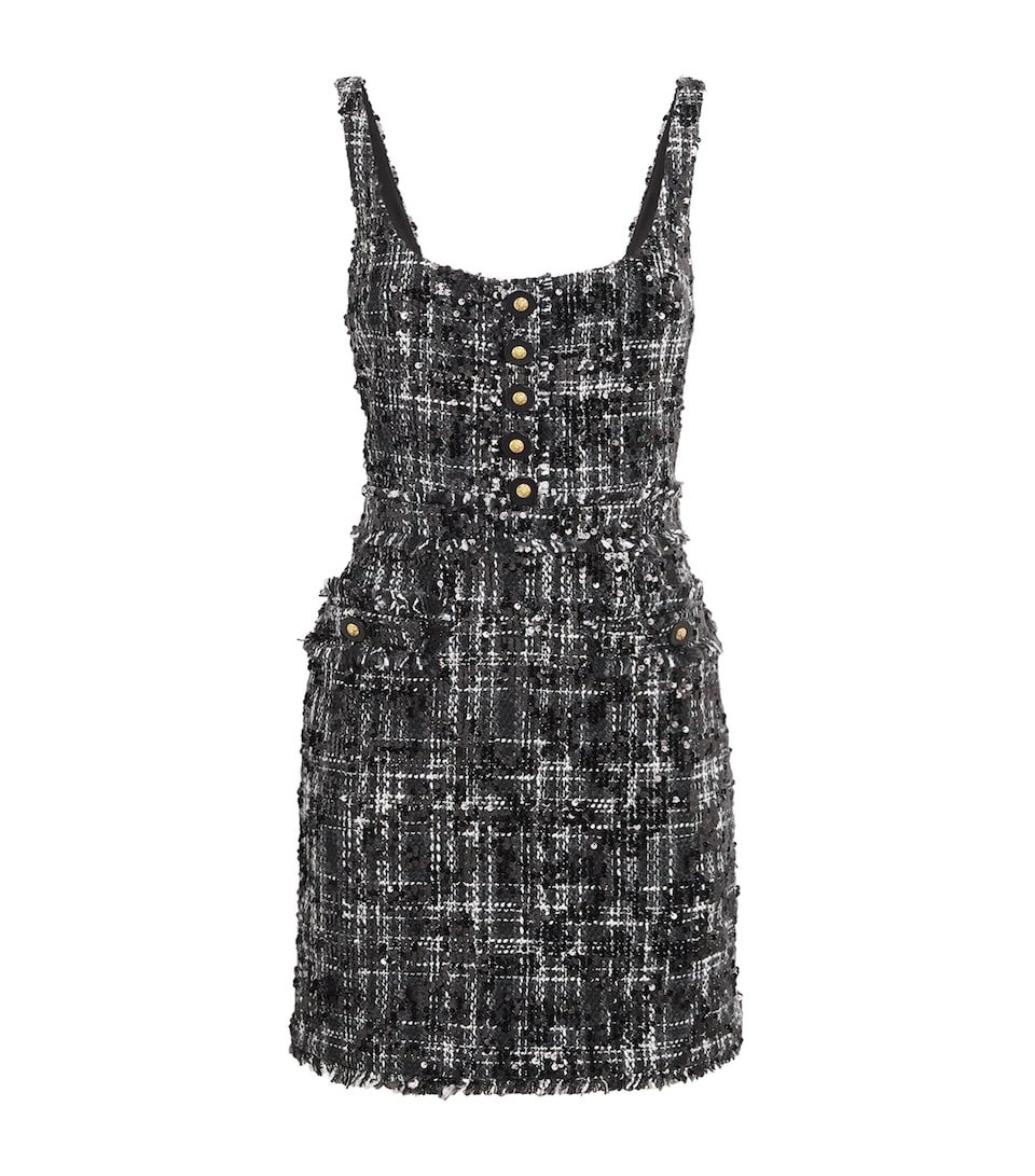 Tweed Sequinned Valli Mini Dress