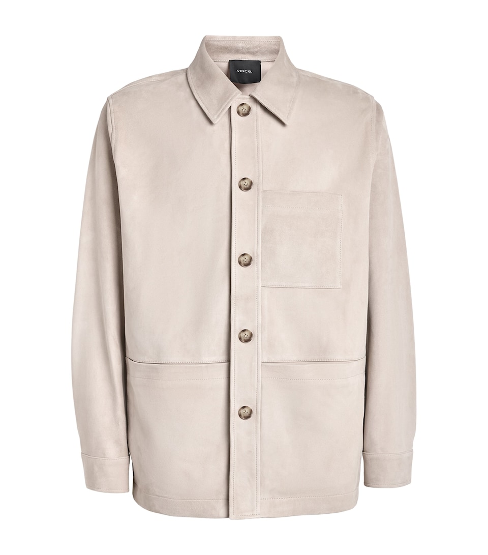 Vince Mens Suede Chore Jacket