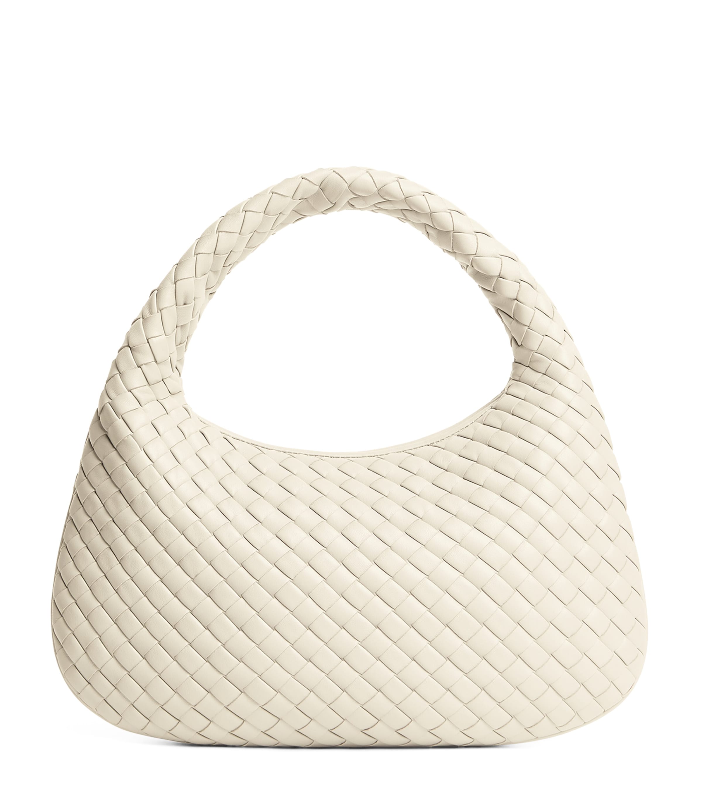 Small Intrecciato Leather Veneta Shoulder Bag