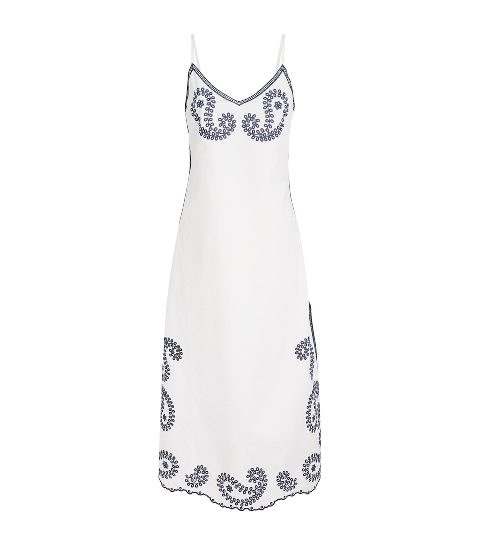 Claudie Pierlot Womens Stretch-Cotton Maxi Dress Dual Color