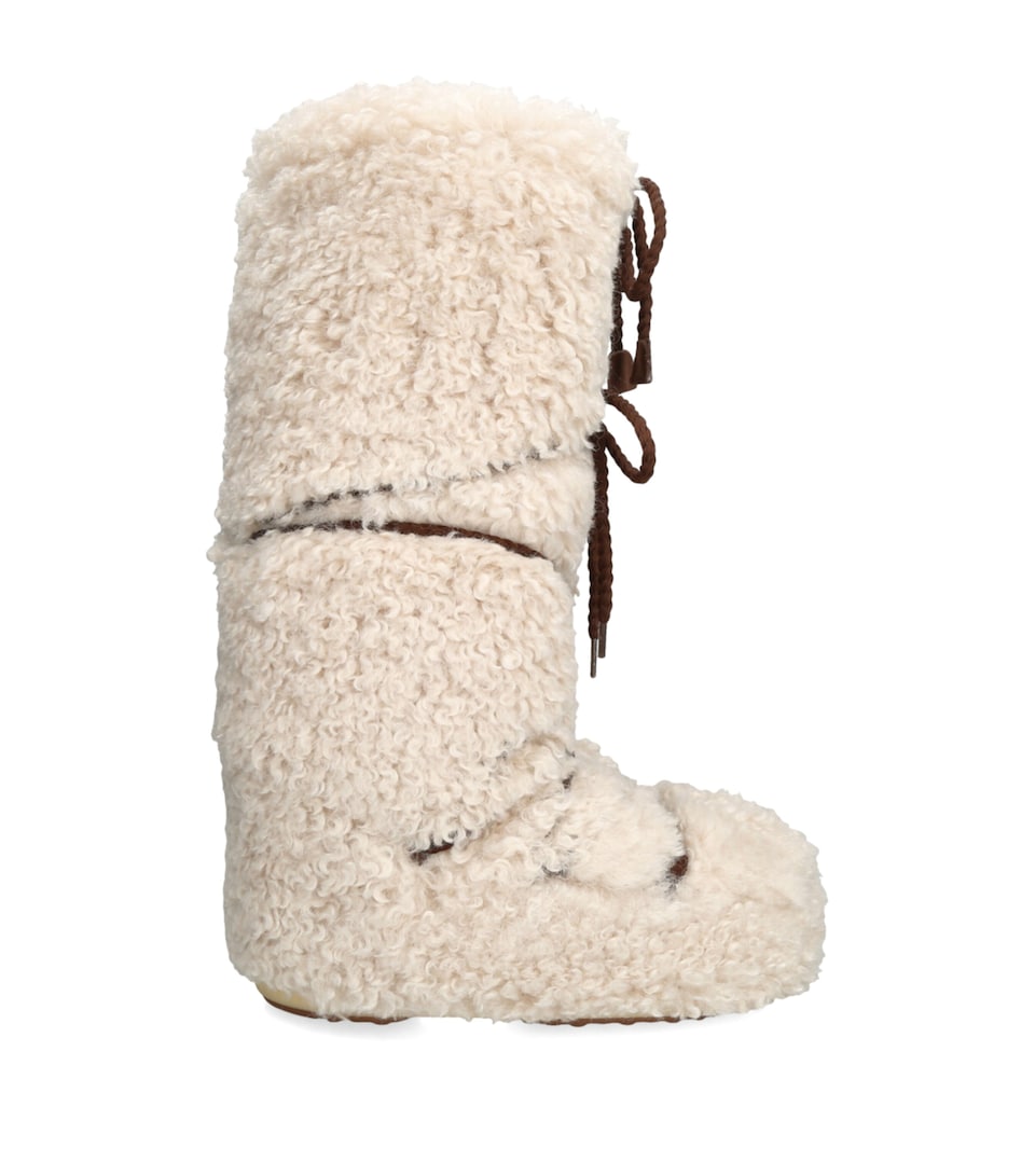 Faux Fur Icon Curly Moon Boots