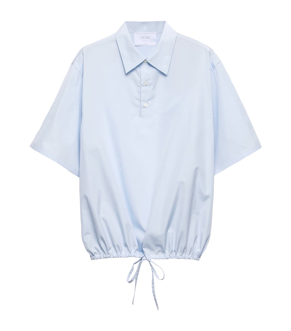 Tie-Detail Polo Shirt