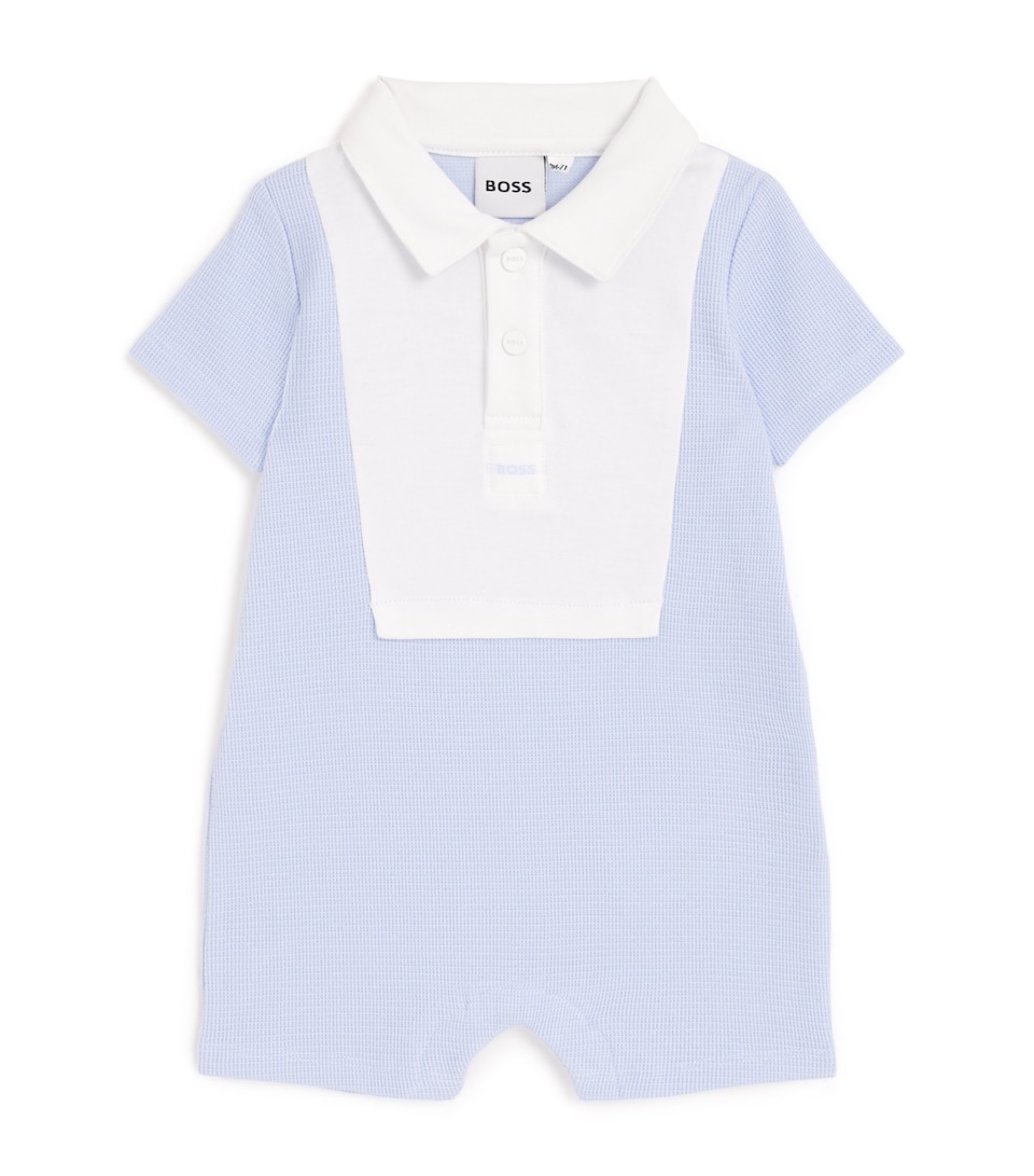 Cotton Contrast-Bib Playsuit (1-18 Months)