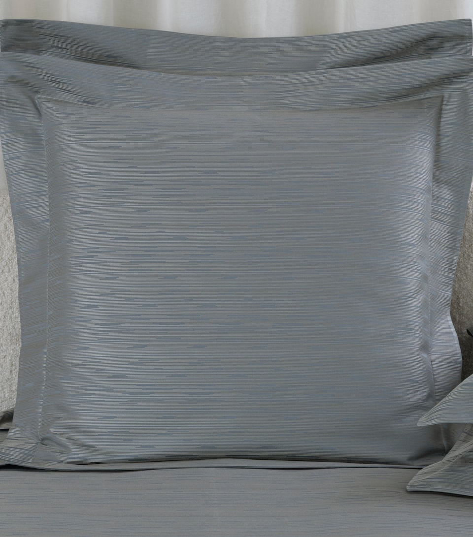 Frette Stardust Jacquard Square Pillowcase (65cm x 65cm) Dusty Grey/go