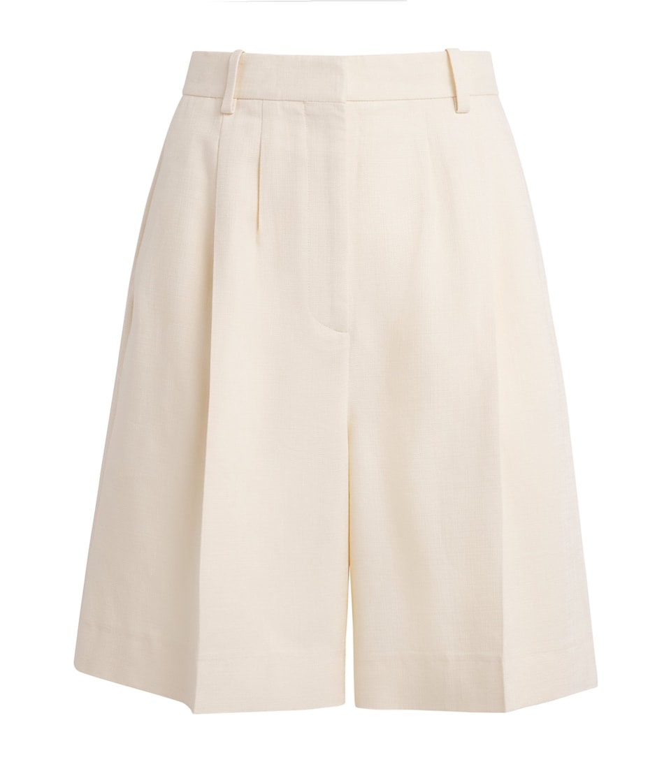 ANINE BING Womens Bryson Shorts Cream