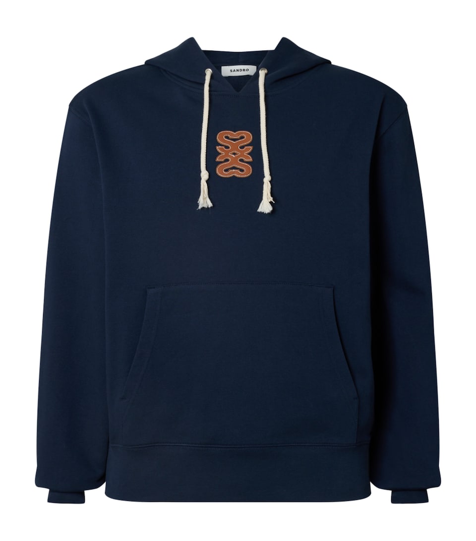 Cotton Patch-Detail Hoodie