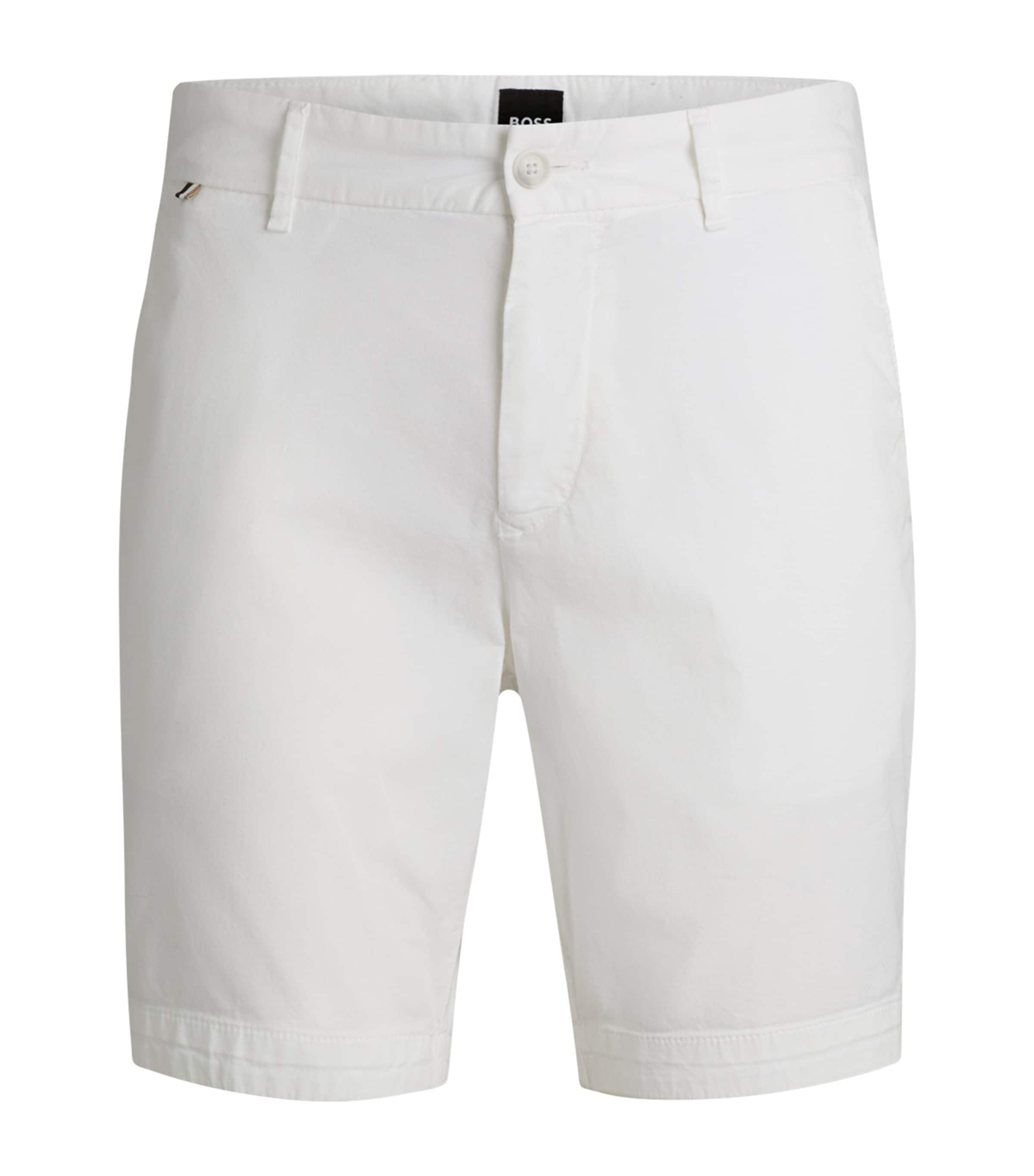 Stretch-Cotton Slim Shorts