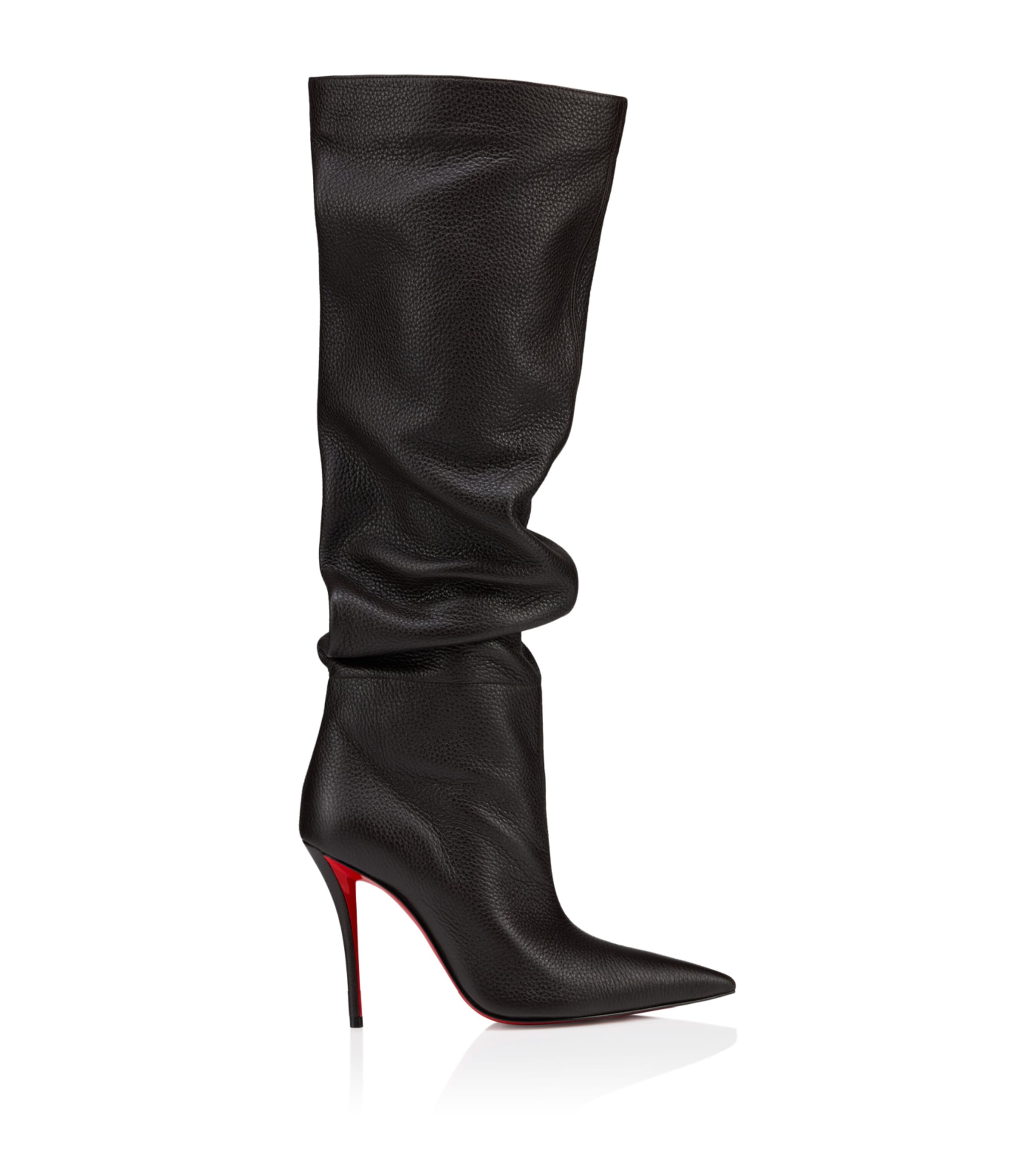 Christian Louboutin Zependris 100 Deer Leather Knee-High Boots