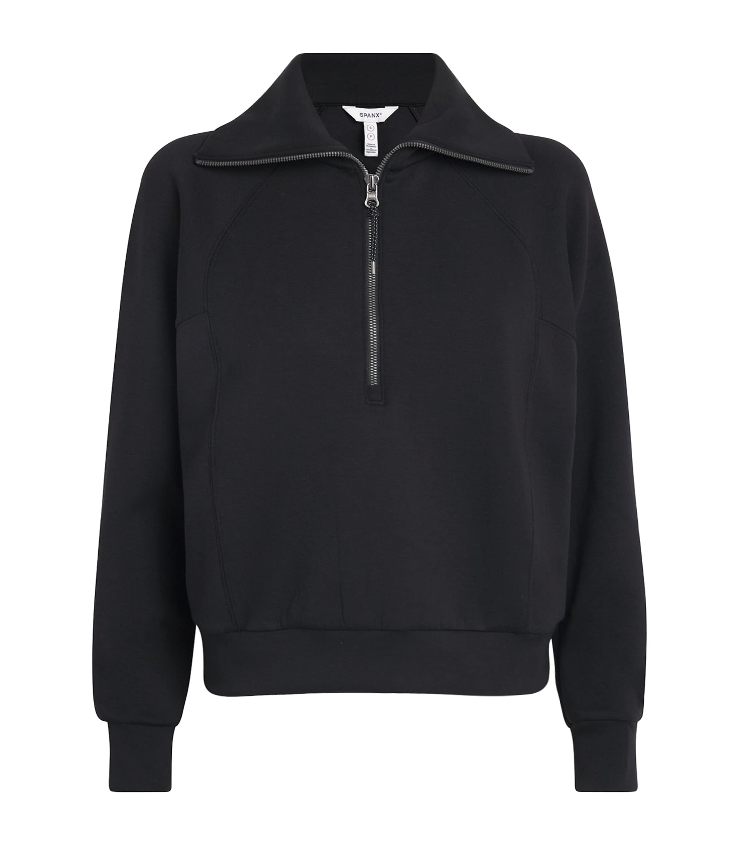 SPANX Womens SPANX AirEssentials Half-Zip Sweater Very Black