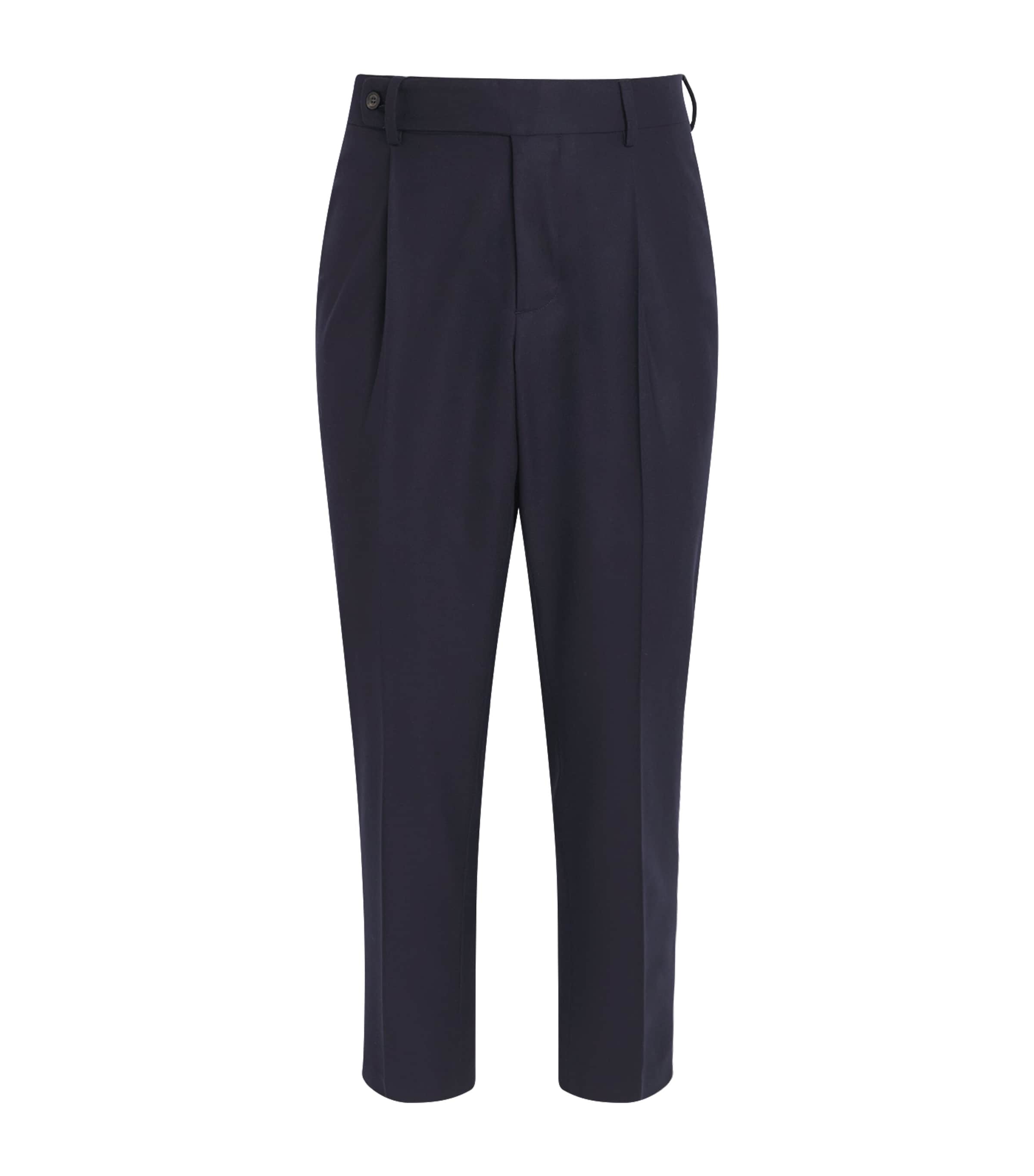 Wool-Blend Suit Trousers