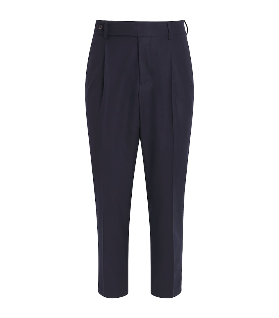 Wool-Blend Suit Trousers